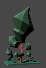 Tree set - CreepyNight Asset