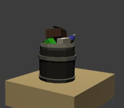 Trash can - CreepyNight Asset